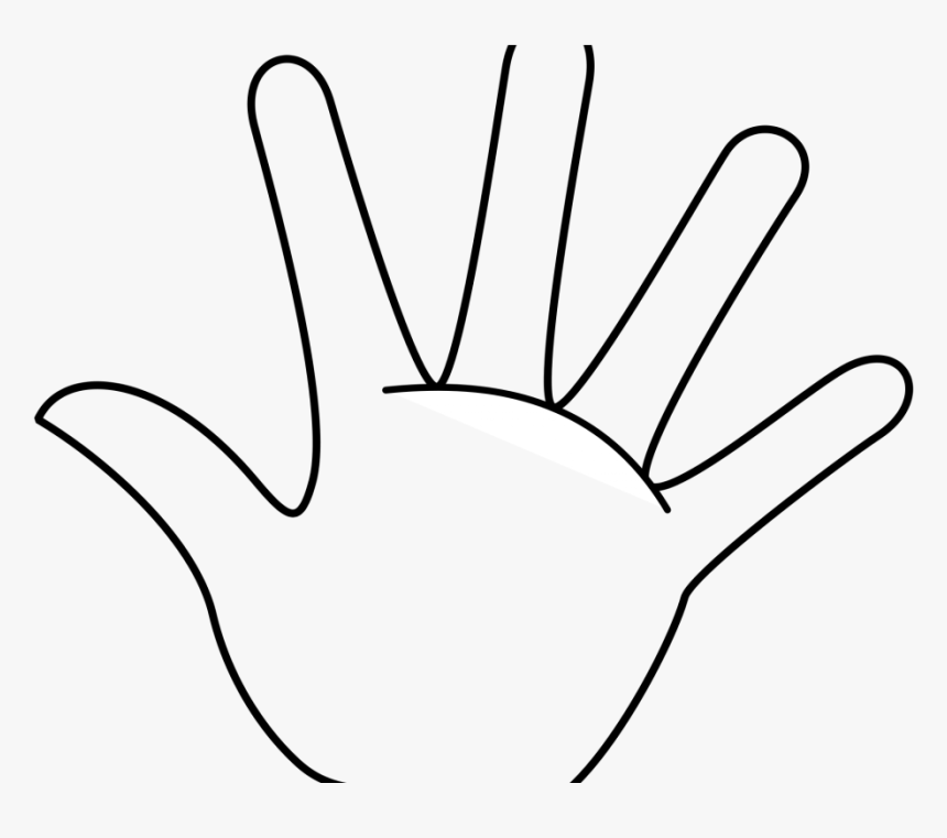 Beautiful Looking Hands Clip Art Free Clipart Images - Hand Black And White, HD Png Download, Free Download