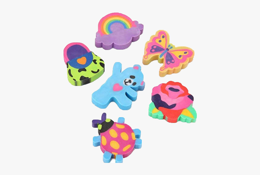 Erasers Cute Png - Lisa Frank Bear Erasers, Transparent Png, Free Download