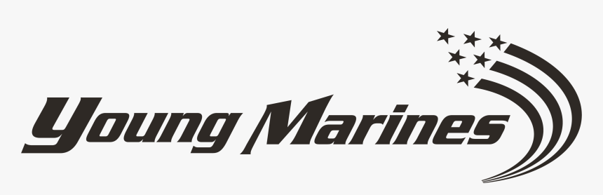 Logo Primary Black Png, Young Marines With Swoosh In - Young Marines, Transparent Png, Free Download