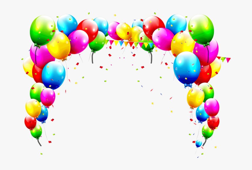 Birthday Balloons Background, HD Png Download, Free Download