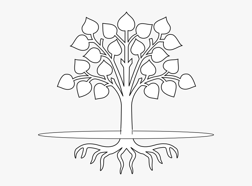 Tree Clipart Roots Pin - Tree Roots Clipart Black And White, HD Png Download, Free Download