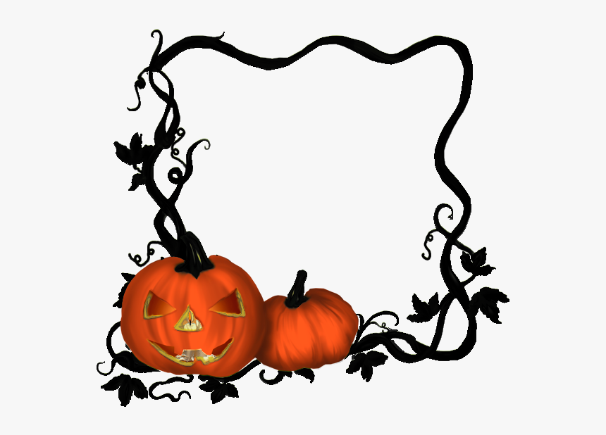 Clip Art Pumpkin Image - Halloween Frame Png, Transparent Png, Free Download