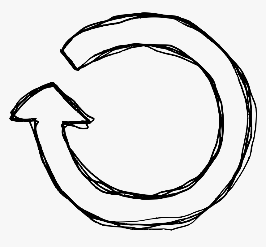 Circular Arrow Drawing, HD Png Download, Free Download