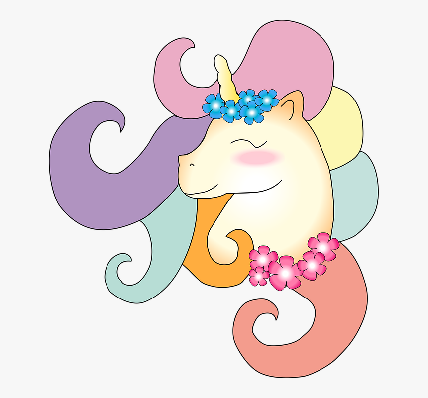 Unicorn, Colors, Cute, Rainbow - Unicornio De Colores En Png, Transparent Png, Free Download