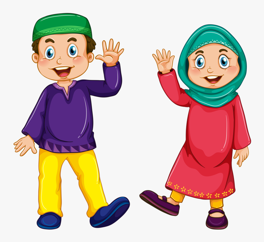 Child Muslim Couple Illustration Islam Png Free Photo - Muslim Culture Clip Art, Transparent Png, Free Download