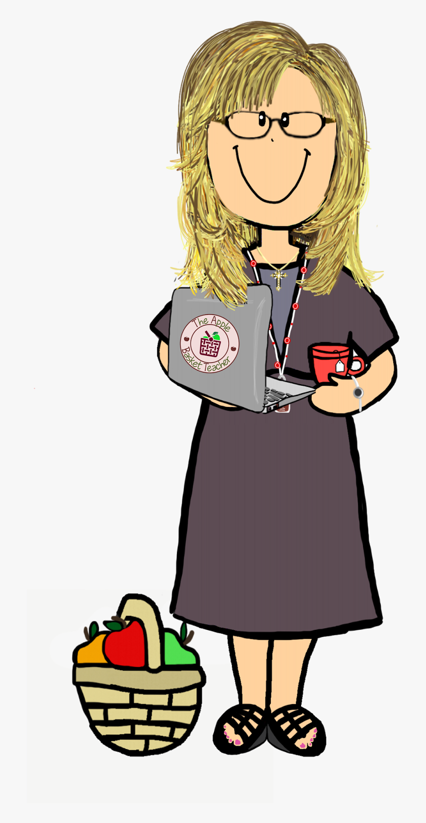 The Apple Basket Teacher - Mini Me Teacher, HD Png Download, Free Download