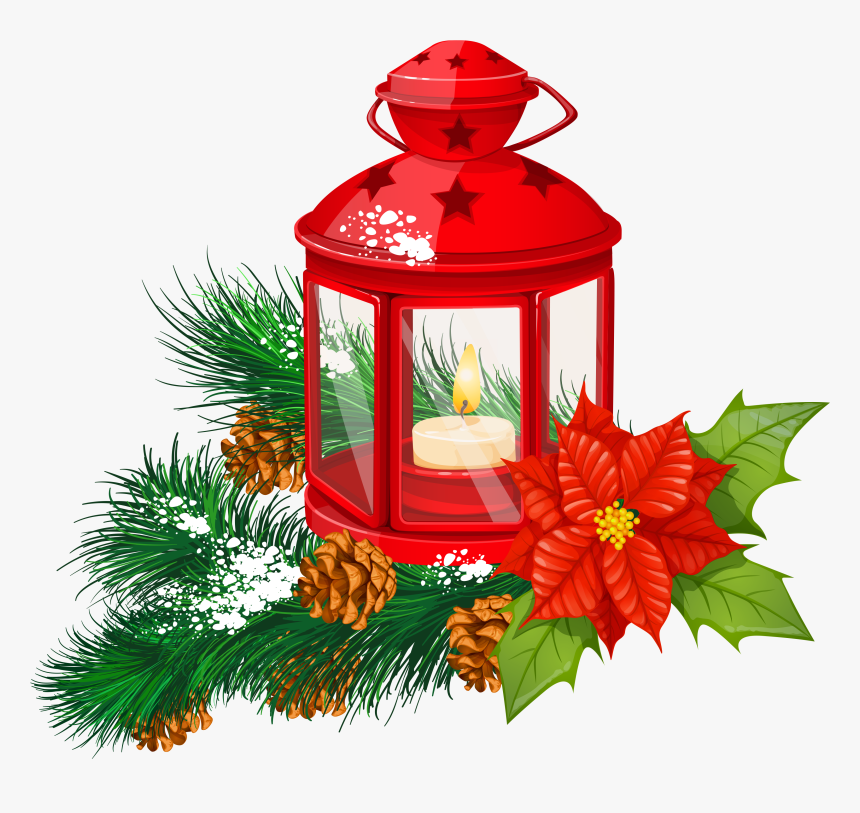 Lantern Cliparts - Christmas Lantern Clipart, HD Png Download, Free Download