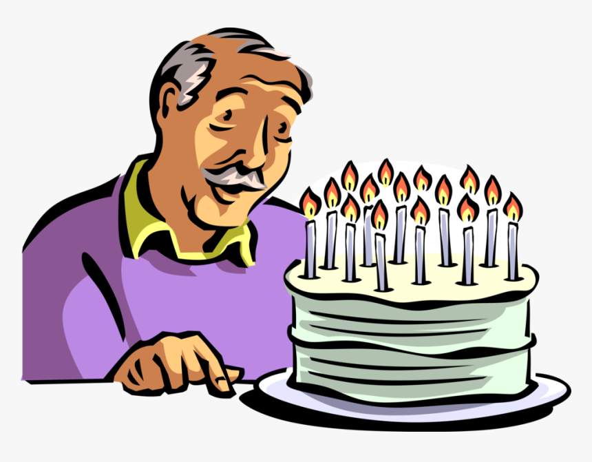 Transparent Birthday Cake Cartoon Png - Clip Art Blowing Out Candles, Png Download, Free Download