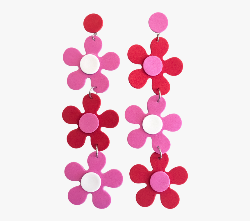 Cherry Bomb Daisy Drop Earrings - Circle, HD Png Download, Free Download