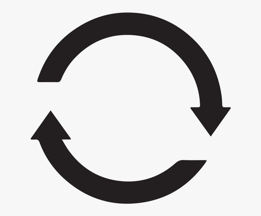 Circular Arrow Black Icon Clipart , Png Download - Crescent, Transparent Png, Free Download
