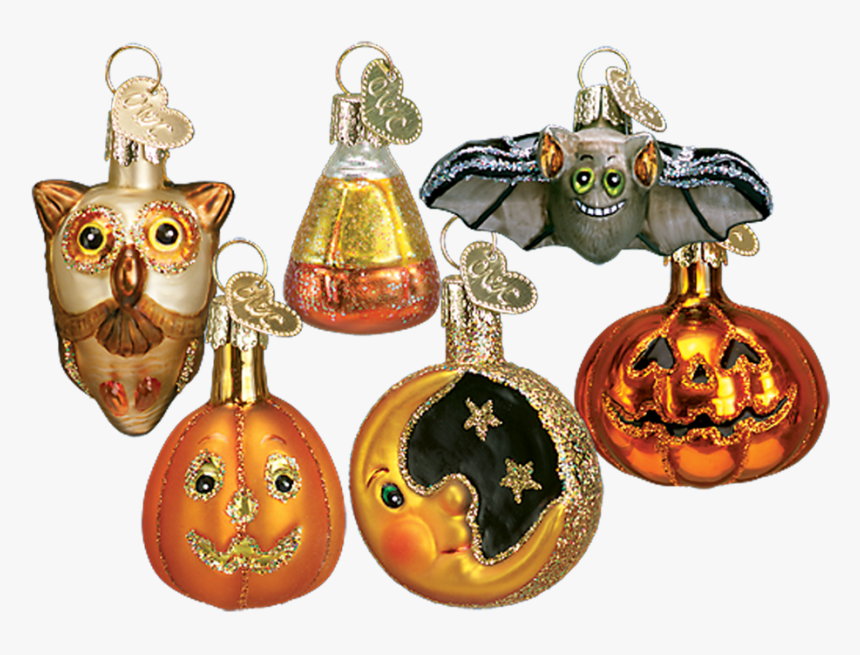 Mini Glass Halloween Ornaments By Old World Christmas - Halloween Ornament, HD Png Download, Free Download