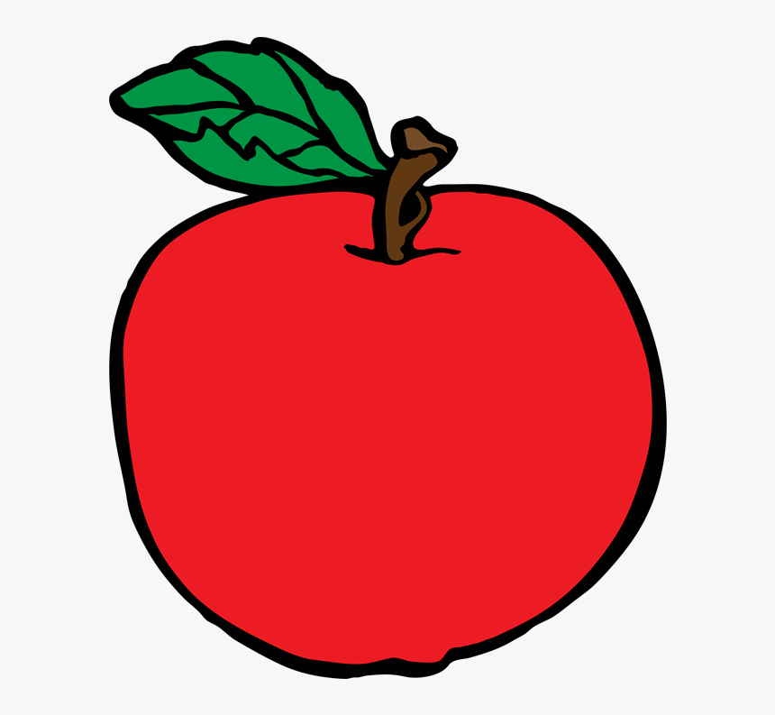 Apple Worm Out Clipart Of Names, Fruit And Fruit An - Apel Kartun Png, Transparent Png, Free Download