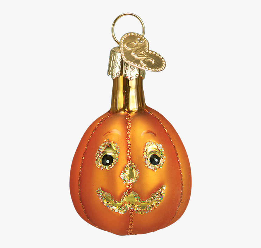 Mini Glass Jack O Lantern Ornament - Halloween Ornaments, HD Png Download, Free Download