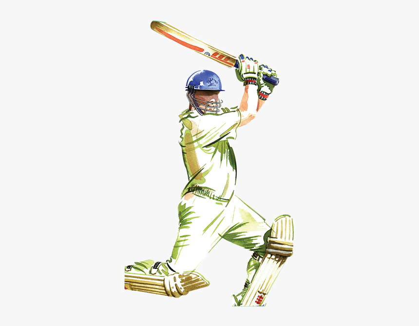 Here You Download Cricket Player Playing Shot Png Image, - Batsman Cricket Logo Png, Transparent Png, Free Download