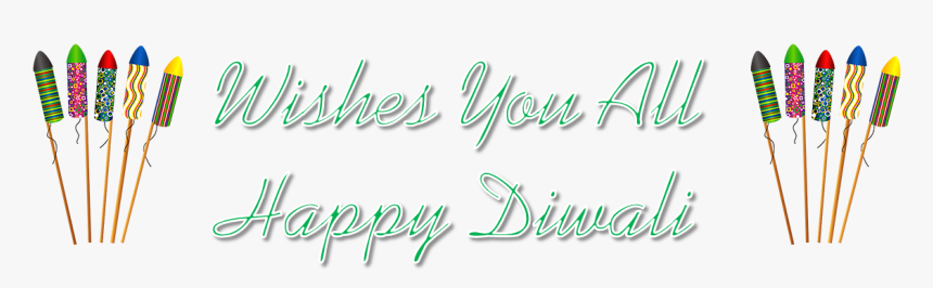 Wishes You All Happy Diwali Png Transparent Image - Calligraphy, Png Download, Free Download