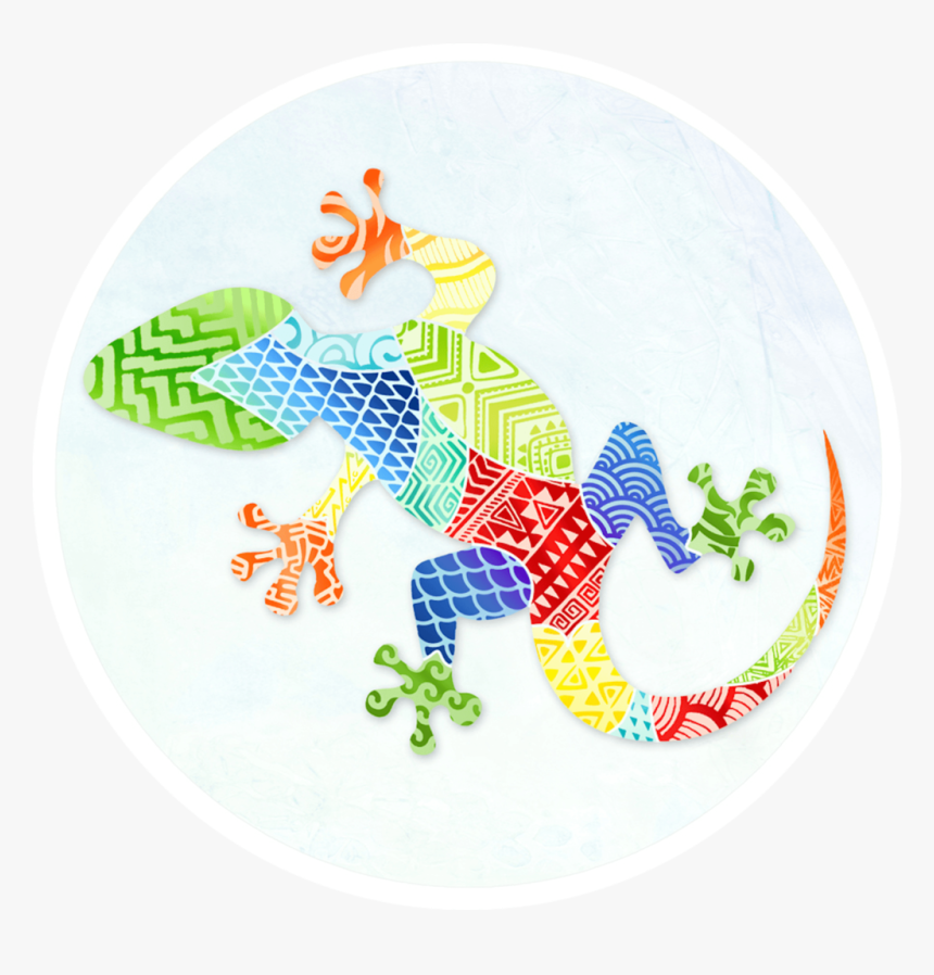 Gecko Zentangle Screen Door Magnets - Craft, HD Png Download, Free Download