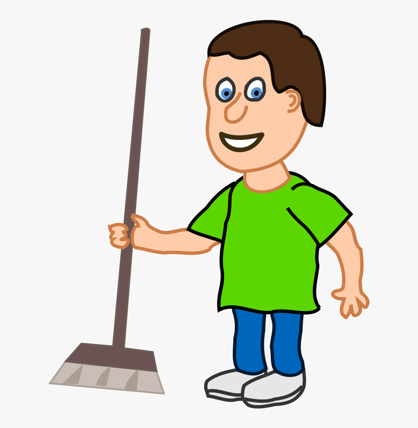 Standing,human Behavior,toddler - Boy Cleaning The House, HD Png Download, Free Download