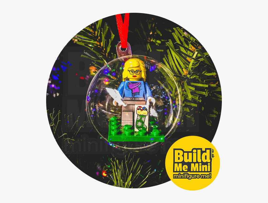 Lego Minifigure Christmas Tree Bauble Decoration - Action Figure, HD Png Download, Free Download