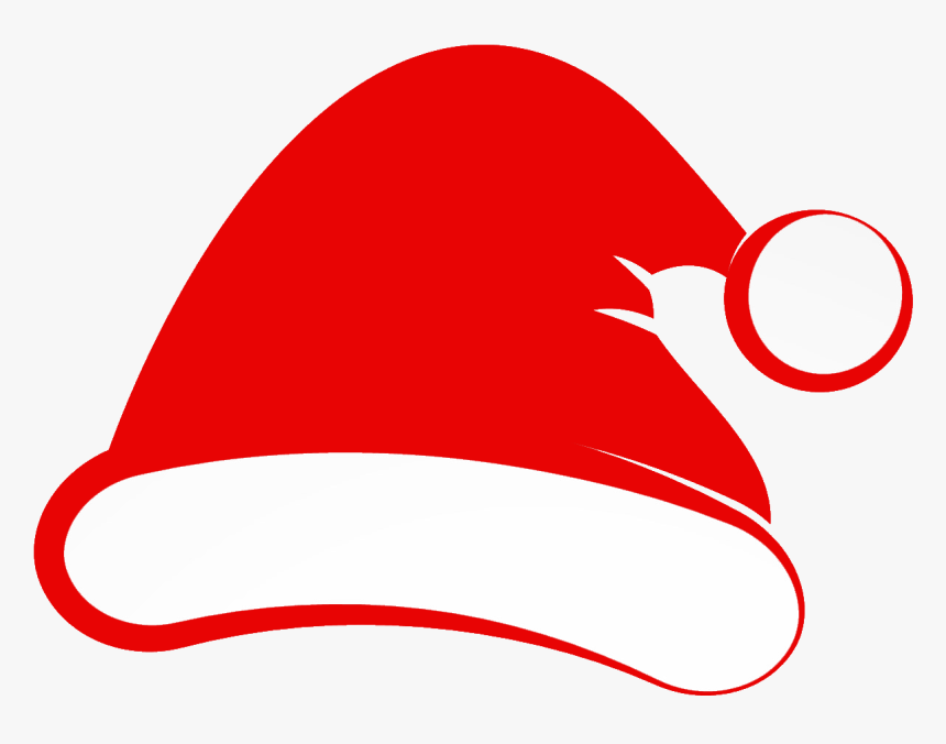 Santa Claus Hat Christmas Clip Art - Black Christmas Hat Png, Transparent Png, Free Download