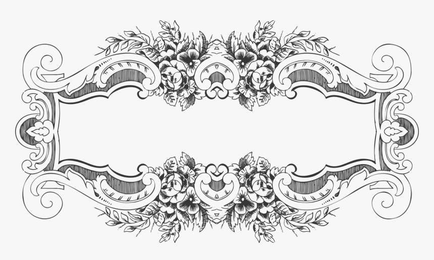 Marcos Lineart Vintage - Vintage Ornamental, HD Png Download, Free Download