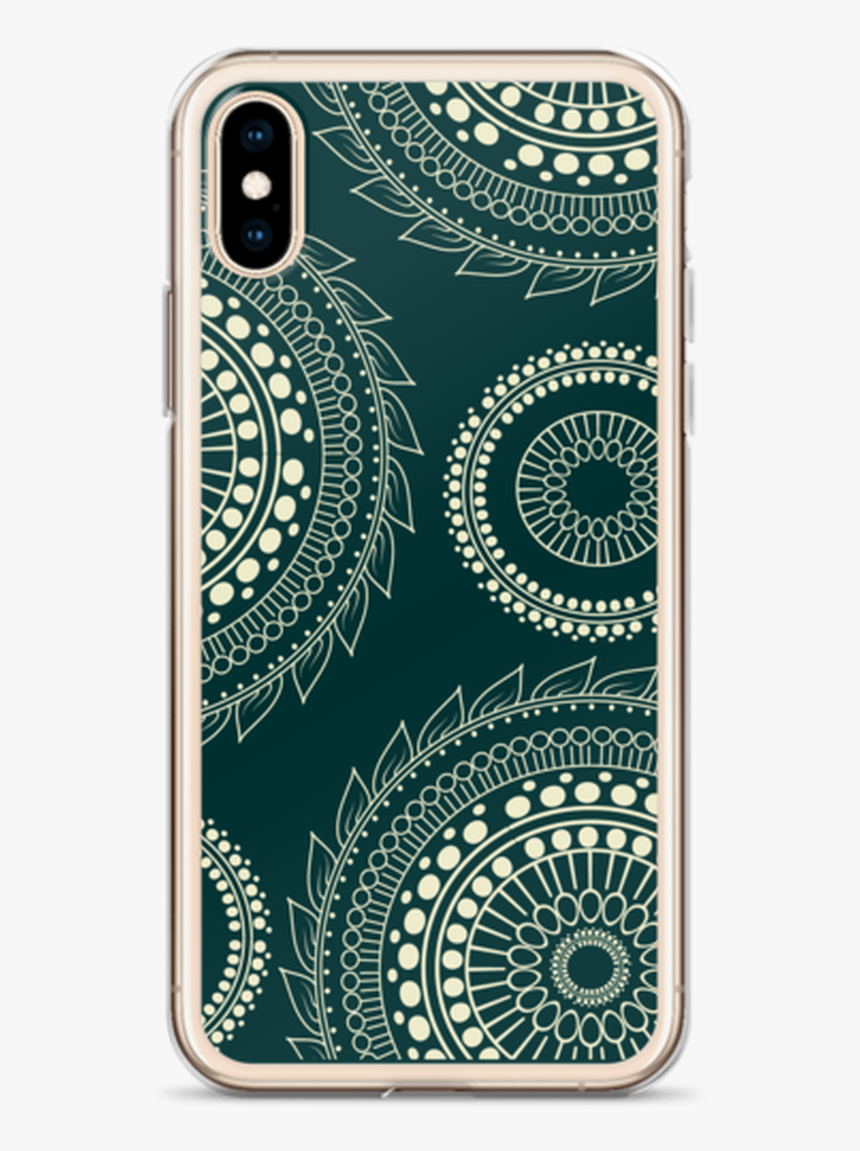 Tan Zentangle Circles On Black Iphone Case For All - Iphone Xs, HD Png Download, Free Download