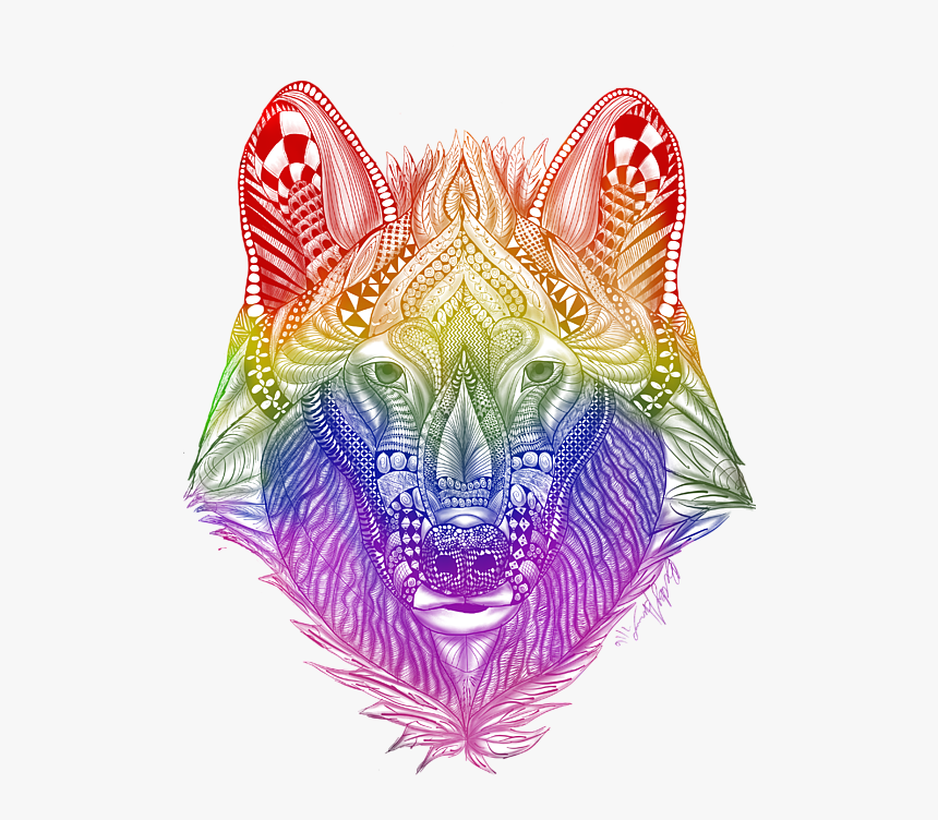 Zendoodle Wolf, HD Png Download, Free Download