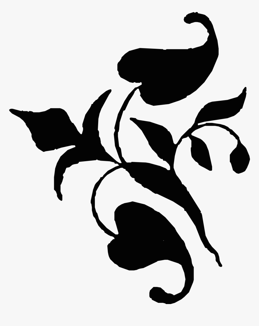 Ornamental Vine Leaves 1879 Clip Arts - Free Flower Vine Clipart, HD Png Download, Free Download