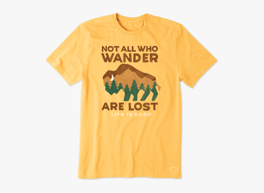 Men"s Wander Buffalo Crusher Tee - Big T Shirts Vsco, HD Png Download, Free Download