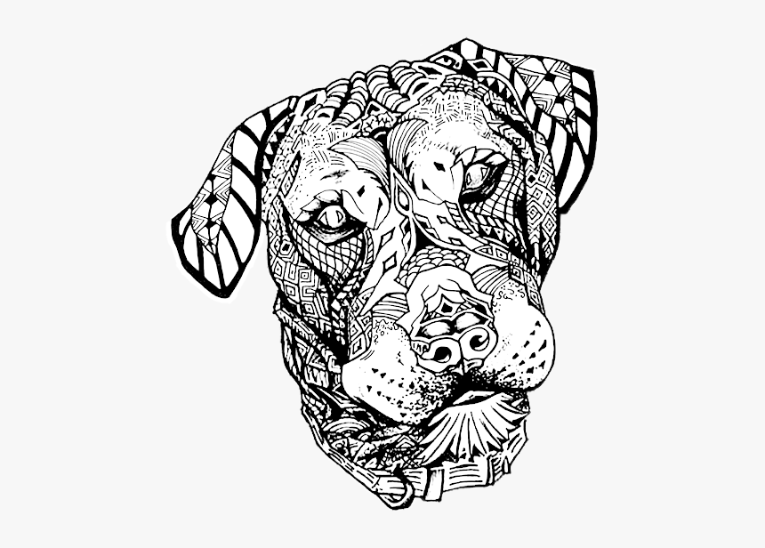 Zentangle Dog, HD Png Download, Free Download