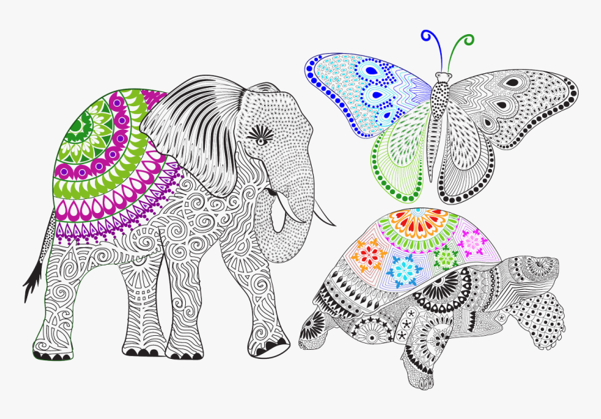 Color Mandalas De Animales, HD Png Download, Free Download