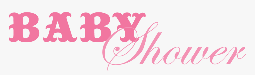 Baby Shower Pink Png - Baby Shower Text Png, Transparent Png, Free Download