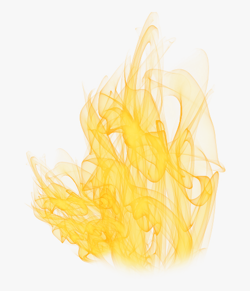 #ftestickers #fire #flames #transparent #yellow - Yellow Fire Transparent, HD Png Download, Free Download