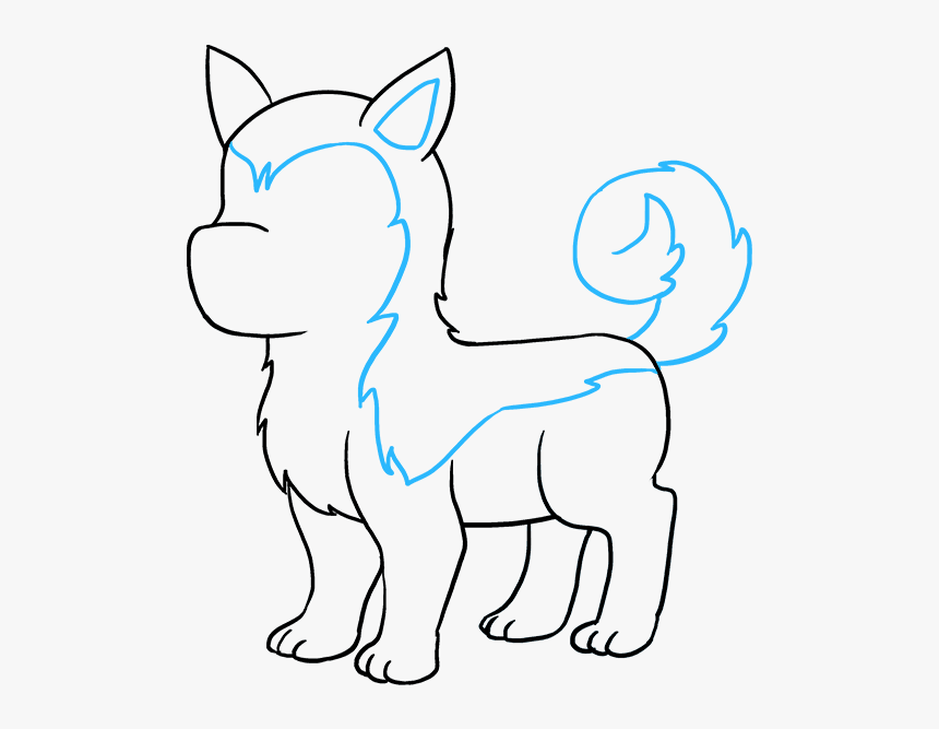 How To Draw Husky - Husky Dog Drawing Easy, HD Png Download, Free Download