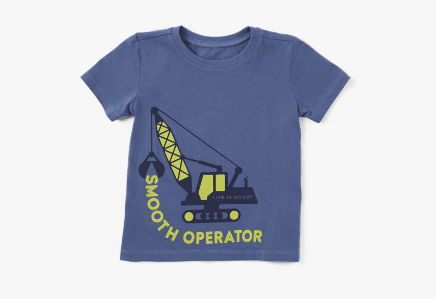 Toddler Lig Smooth Operator Crusher Tee - Crane, HD Png Download, Free Download