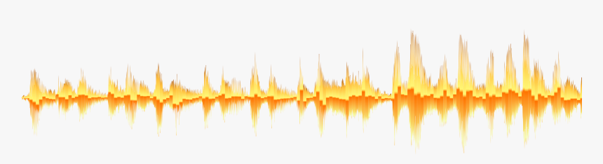 Digital Fire Sound Wave No Background Clip Arts - Yellow Sound Waves Png, Transparent Png, Free Download