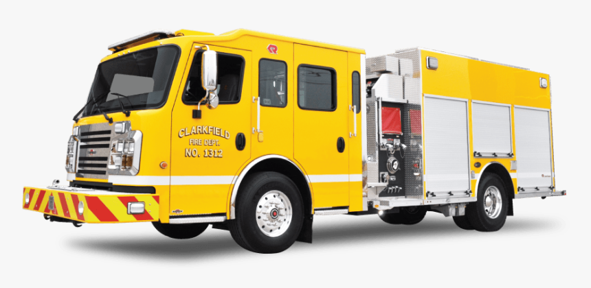 Yellow Fire Truck Png, Transparent Png, Free Download