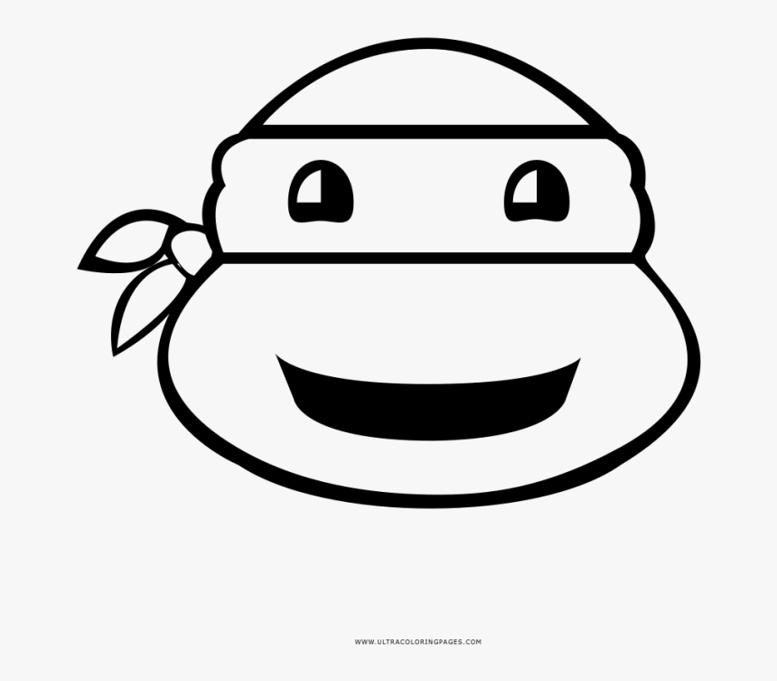 Ninja Turtle Coloring Pages Page Ultra Pages Ninja - Ninja Turtle Png Black White, Transparent Png, Free Download