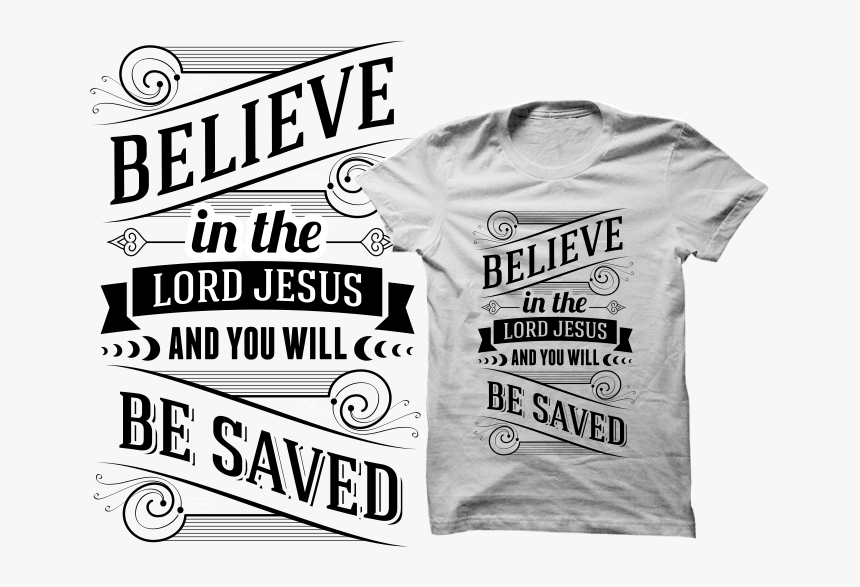 T-shirt Design By Yuliart For This Project - Bible Verse Tshirt Design, HD Png Download, Free Download