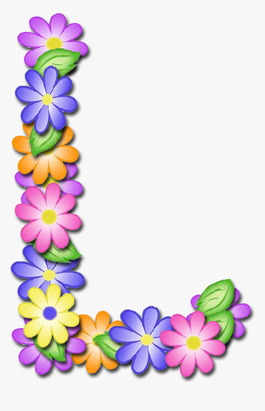 Pin By Nejbi - Letras L Con Flores Png, Transparent Png, Free Download