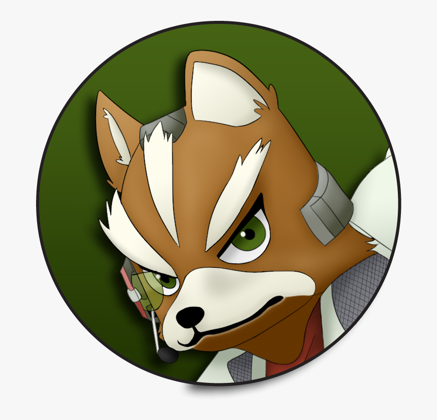 Home / Pin Back Buttons / Star Fox / Fox Pin Back Button - Cartoon, HD Png Download, Free Download