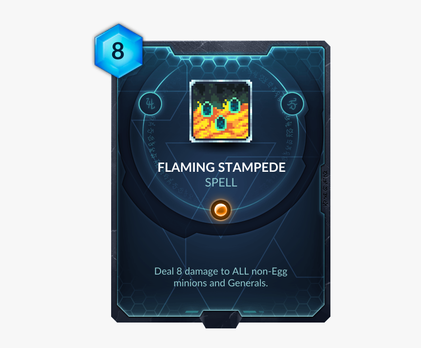 Flaming Stampede - Eight Gates Duelyst, HD Png Download, Free Download