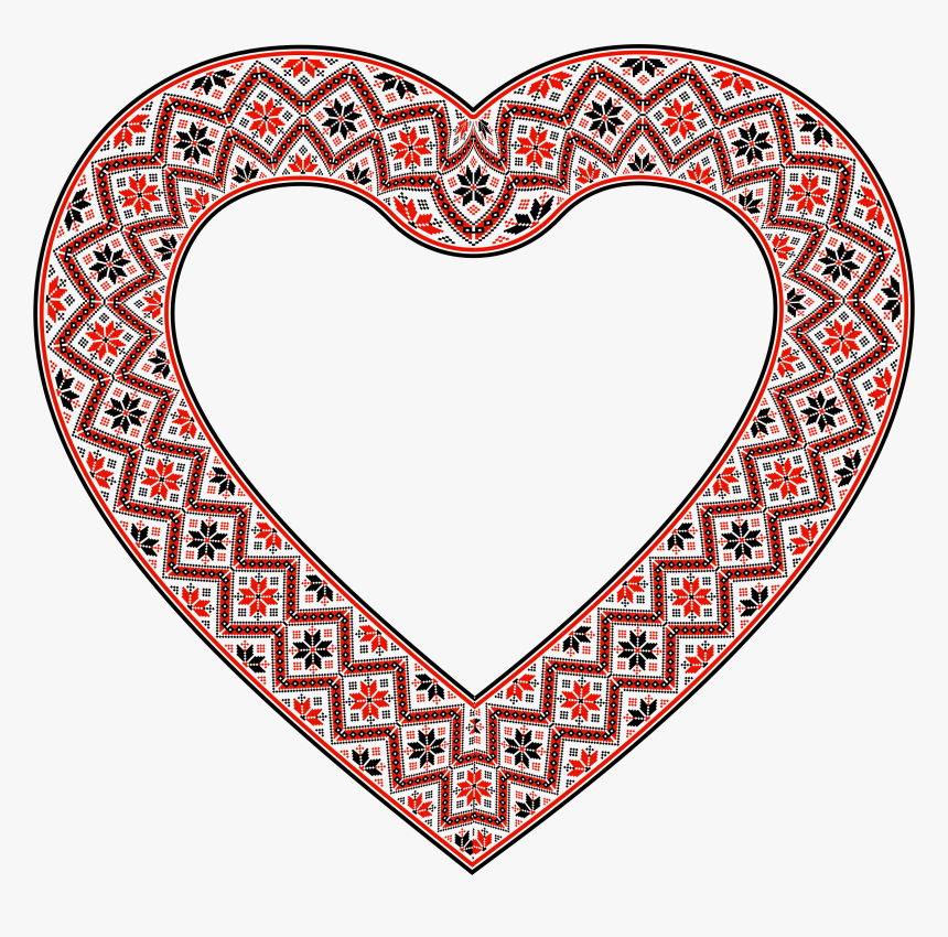 Ornate Floral Heart Clip Arts - Kaleidoscope America Flag, HD Png Download, Free Download