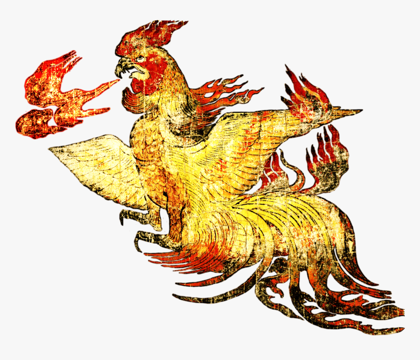 Flaming Rooster Done Up - Illustration, HD Png Download, Free Download