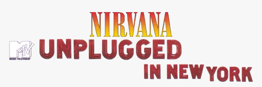 Nirvana Mtv Unplugged In New York - Orange, HD Png Download, Free Download