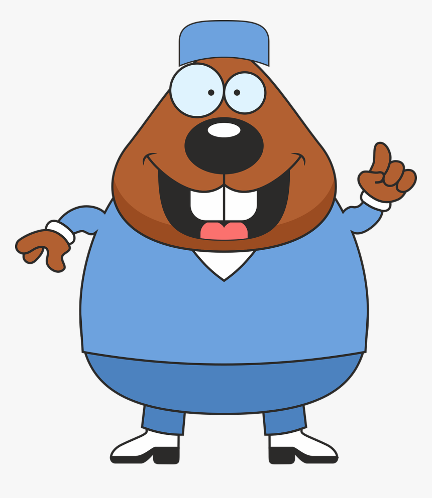 Beaver Doctor Beaver Assistant Beaver In Blue Free - Beaver Doctor, HD Png Download, Free Download