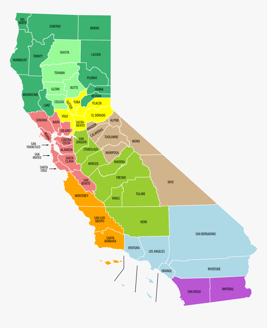 California San Diego Map, HD Png Download, Free Download