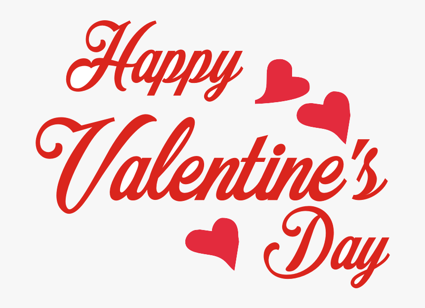 Happy Valentines Day Decorative Texts Clipart Transparent - Happy Valentine Day Png, Png Download, Free Download