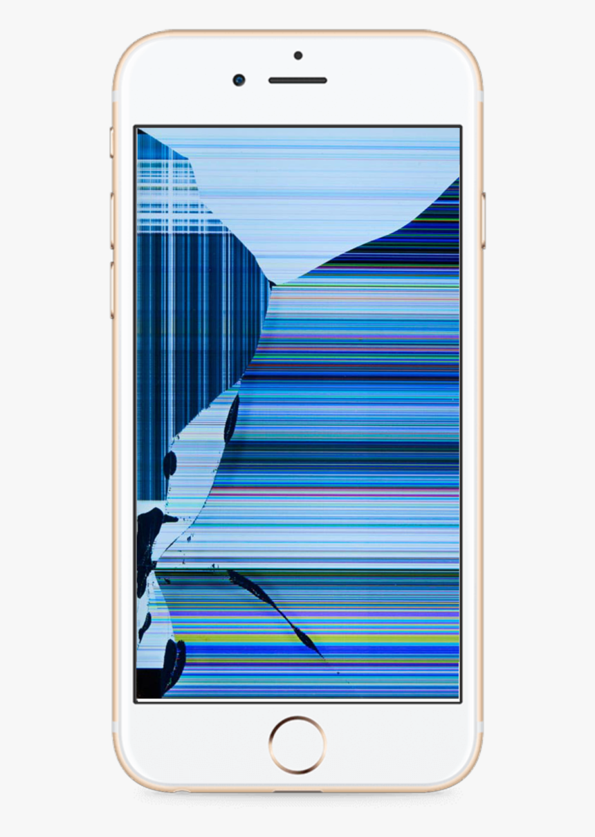 Iphone 6s Lcd Repair - Iphone 6 Broken Screen Lines, HD Png Download, Free Download