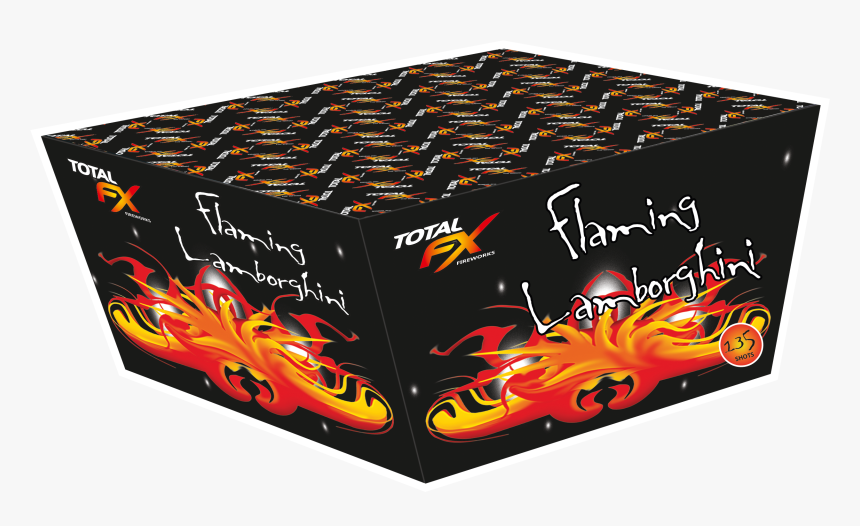 Flaming Lamborghini - Box, HD Png Download, Free Download