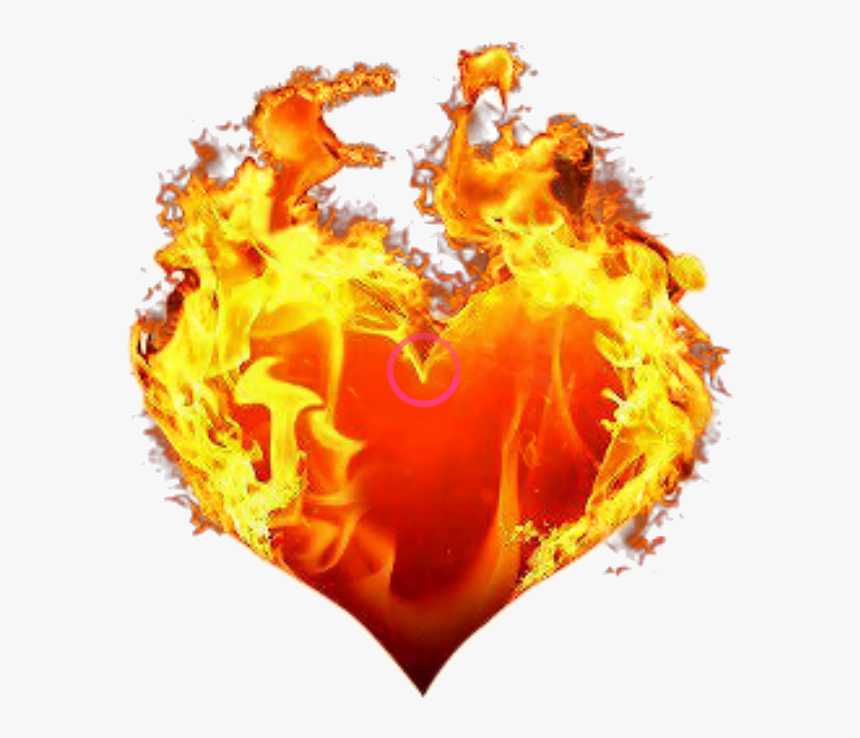 #flaming #heart #fiery - Fire Heart Png Hd, Transparent Png, Free Download